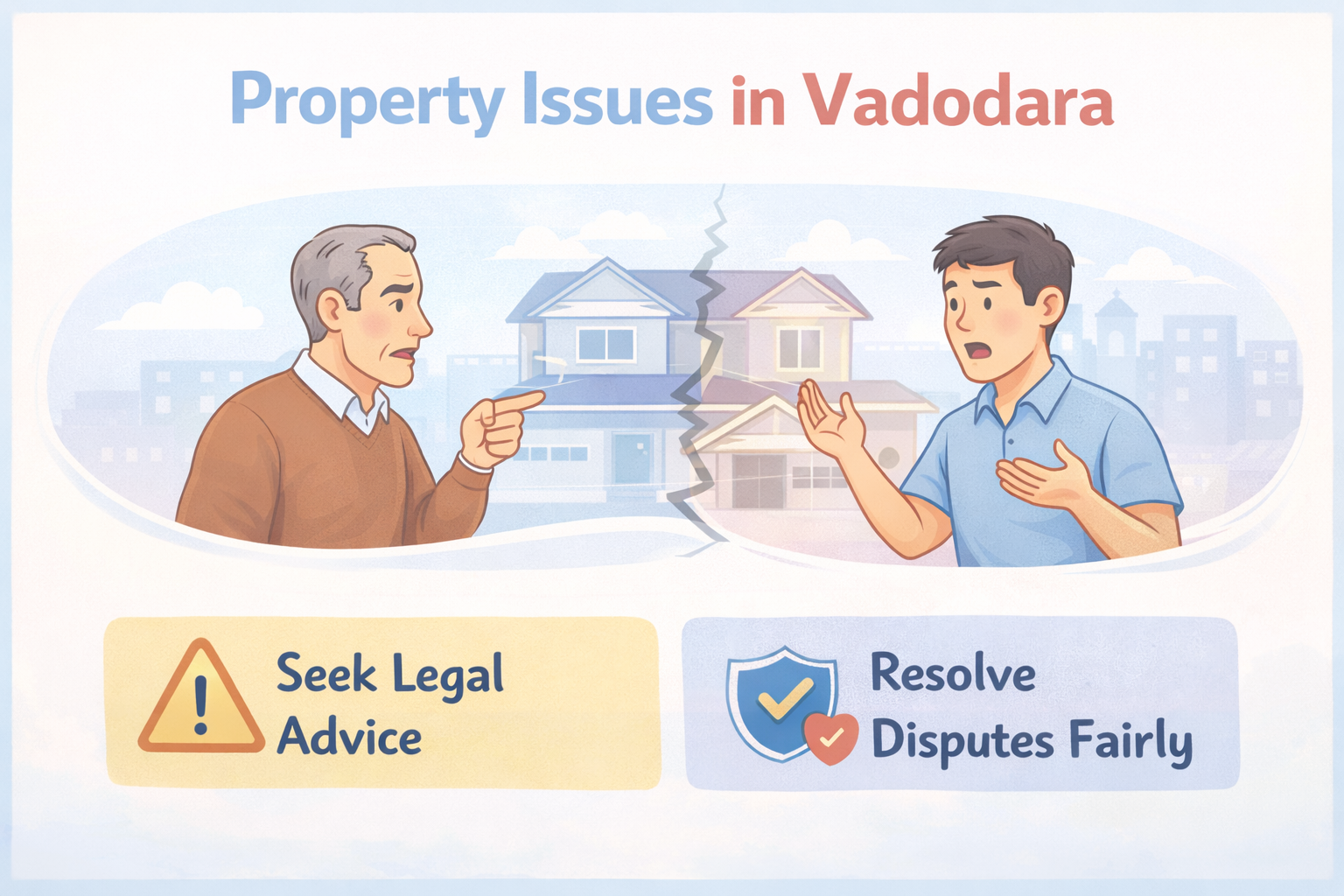 Property Dispute Vadodara - Legal Help, Title Conflict, Boundary Dispute, NRI Support